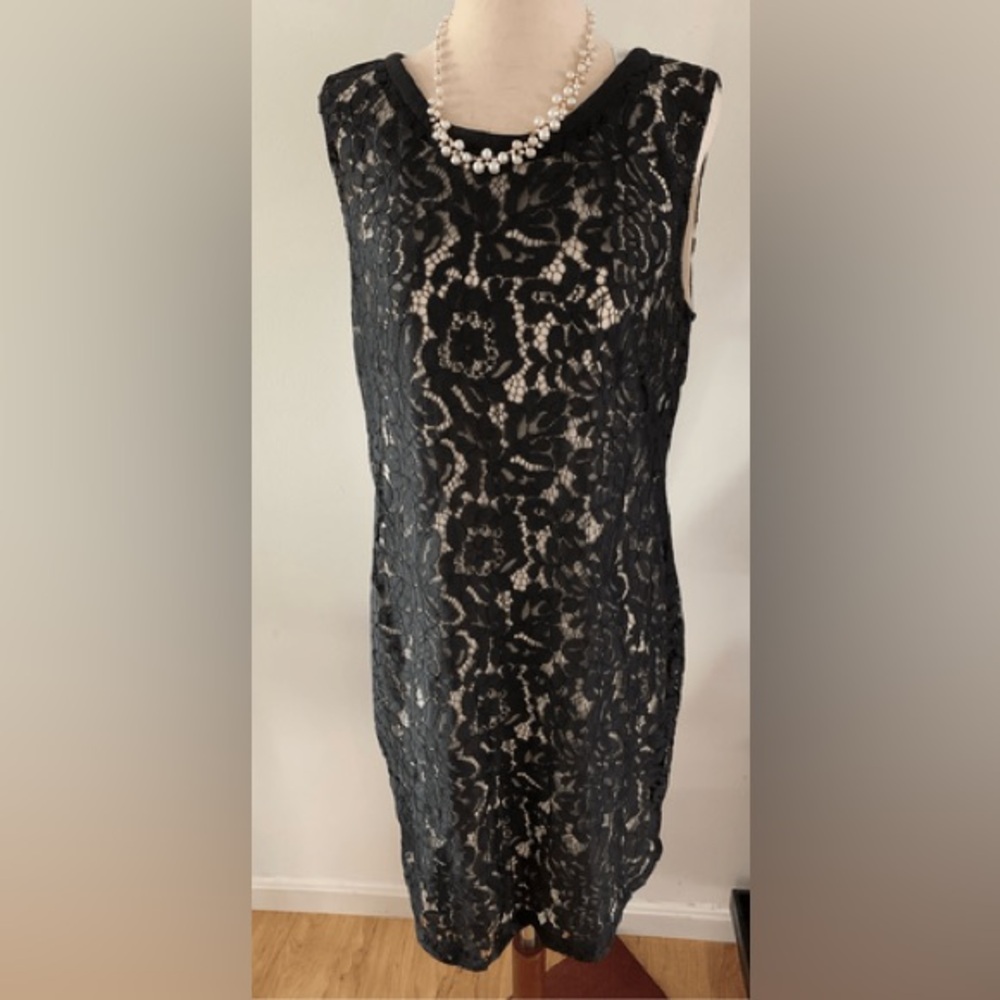 WHBM Black Lace Dress